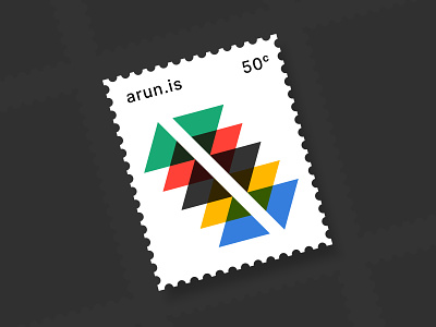 arun.is newsletter 017 arun.is colors geometric multiply overprint rainbow stamp triangles