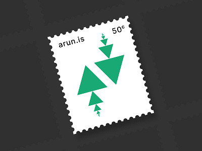 arun.is newsletter 020 arun.is gray green newsletter stamp triangles white