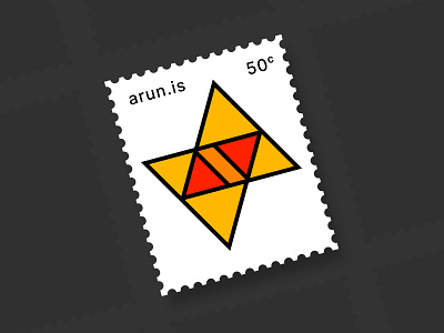 arun.is newsletter 022 geometric illustration lines modernist orange red stamp warm yellow