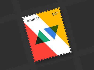 arun.is newsletter 023 arun.is colors geometric geometry newsletter overprint stamp triangles