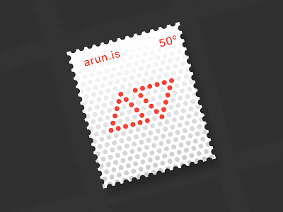 arun.is newsletter 025 colors dots geometric halftone modern modernist polka dots stamp