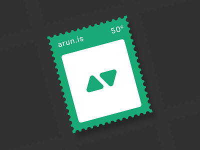 arun.is newsletter 026 geometric illustration modern rounded stamp