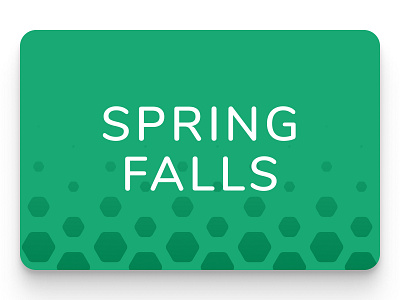 Spring Falls · A peaceful puzzle game about water and erosion abstract falls green grid hexagon plants spring tessellation
