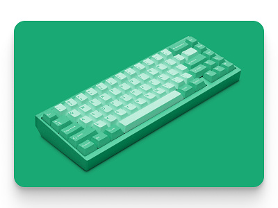 Mode Designs SixtyFive · a celebration of materials 3d 65 computer green keyboard mechanical keyboard mode designs rendering sixtyfive