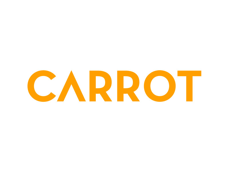 Carrot Logo Process animation carrot fertility logo neutraface orange typography