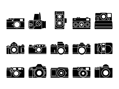Iconic Cameras - Solid camera cameras icon icons line icons photography