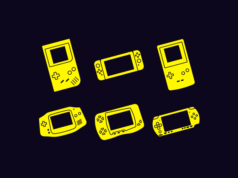portable game system exploration line icon playstation game system advance gameboy switch nintendo