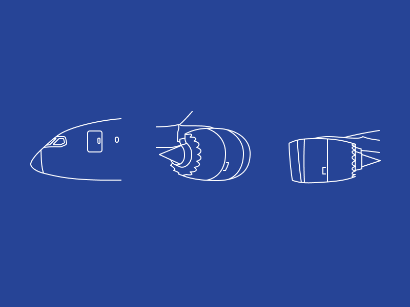 Boeing 787 study icons line art line aircraft plane airplane 787 boeing
