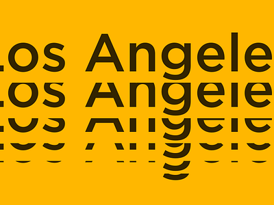 Weekend in LA black city la los angeles typography yellow