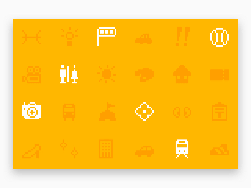 Animated emoji feature image docomo emoji icons illustration pattern pixelated symbols