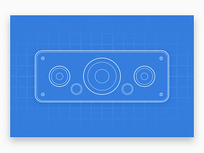 iPod speakers make the best smart speakers audio blue blueprint hifi illustration ipod line art speaker