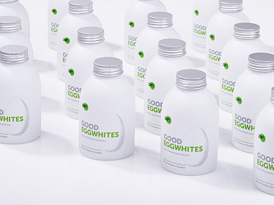 Good Eggwhites — Package bottle branding egg fitness food health liquid packaging protein sport