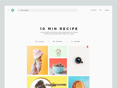 Recipe page add animation cart dashboard design food icon interaction recipe ui ux web