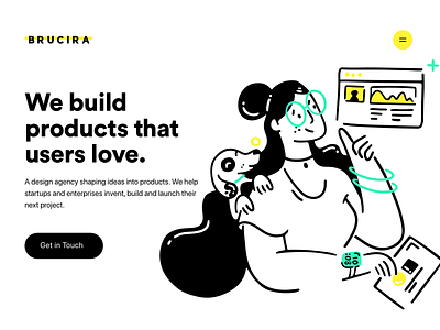 brucira.com Launch app character design characters clean dashboad design dog girl illustration launch live mobile newwebsite office rebranding redesign ui ux web website