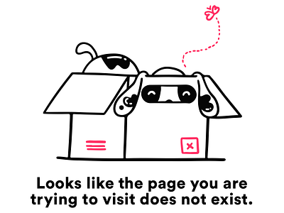 Error Page 404 404 error app design dog error girl icon illustration minimal mobile office typography ui ux vector web