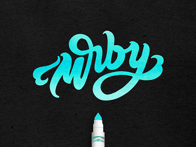 Logo "Mrby" Lettering handlettering inspiration lettering logo typo typography