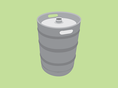 Keg flat illustration keg vector