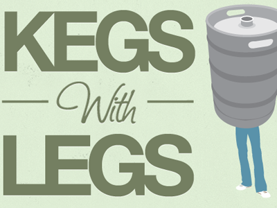 Kegs With Legs Close Crop Of Poster By Nate Hull On Dribbble