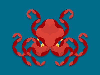 Octopus graphic design icons illustration