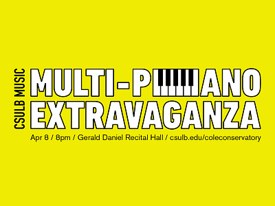 Music Piano Extravaganza advertisement banner logo