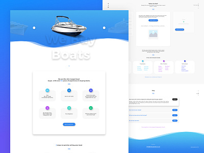 Landing Page WBB blue clean design landing ui ux web