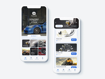 Carmates app car interface mobile service ui ux