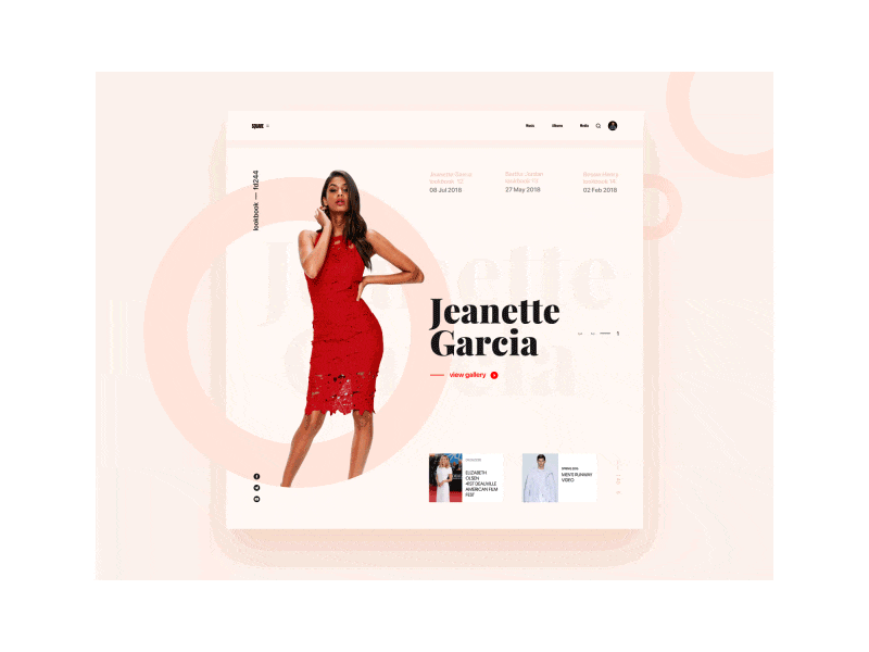 Fashion Concept fashion fasion interaction interface slider square ui ux web