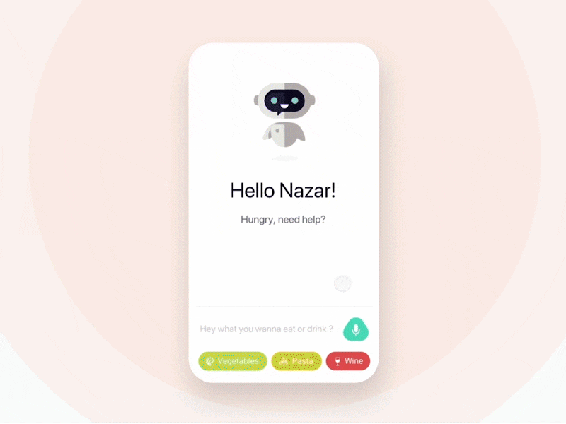 Kitchen chatbot concept