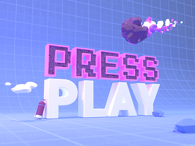 Press Play - Free 3D Template