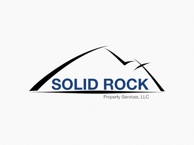 Solid Rock Property Services, LLC Logo brand branding identity logo rock solid