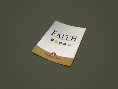 Faith Baptist Church Bulletin baptist brand branding bulletin church design faith identity print
