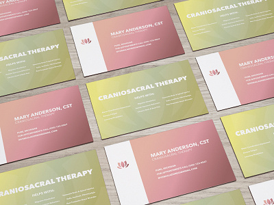 Craniosacral Therapy Business Card business card craniosacral therapy