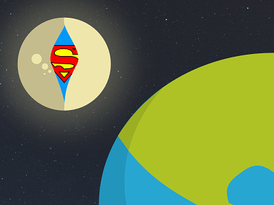 Supermoon earth night sky superman supermoon