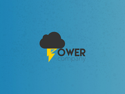 Power Company Logo branding cloud company design lightning lightning bolt logo power company sky