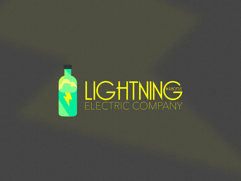 Lightning In A Bottle Logo by Brett Garwood on Dribbble