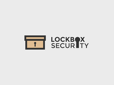 Lockbox Security box brand branding identity keyhole lock lockbox logo security