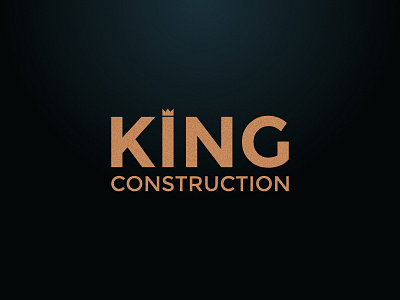 King Construction #2 branding construction crown identity king logo typography