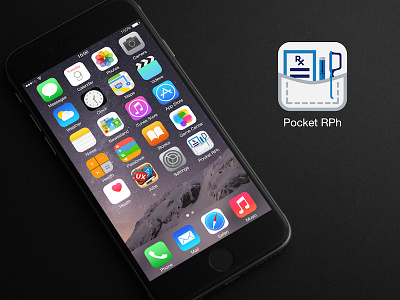 Pocket Rph iOS App Icon app icon icon ios app icon pharmacist pharmacy pocket pharmacist pocket rph