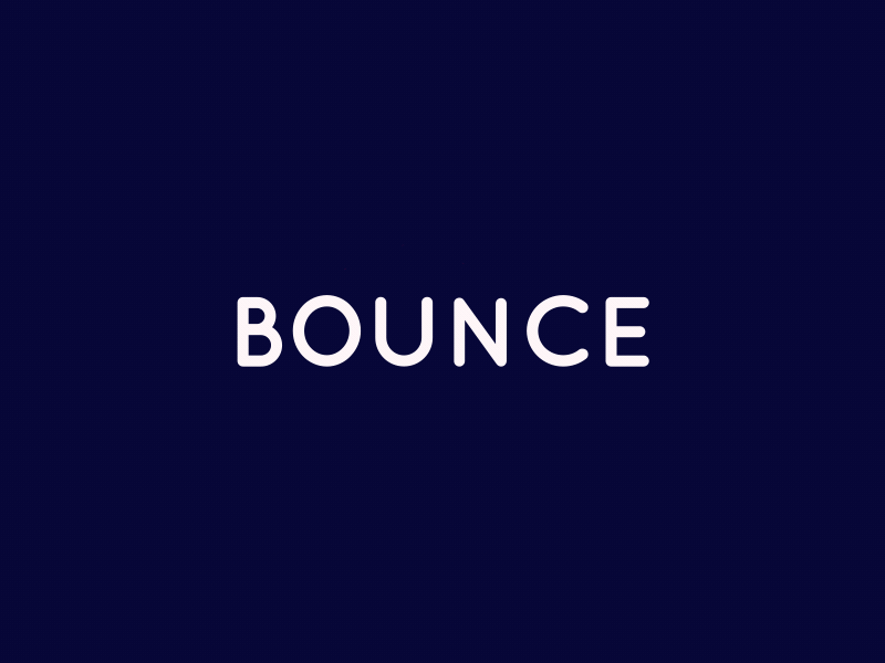 Bouncing Text Animation by Aidar Robin on Dribbble
