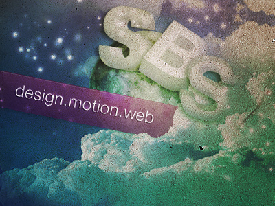 SBS concept blue clouds collage design grunge photoshop purple zine