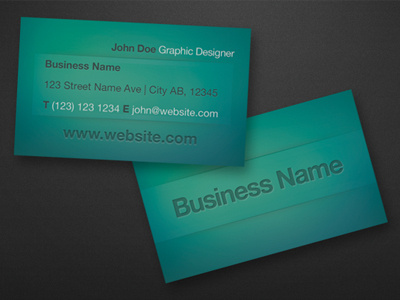Business Card business card business cards graphicriver green letterpress template