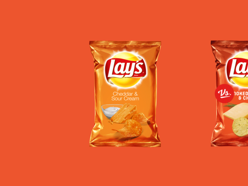 Lays Flavor Swap - Make a GIF animation chips colour colourful design motion web