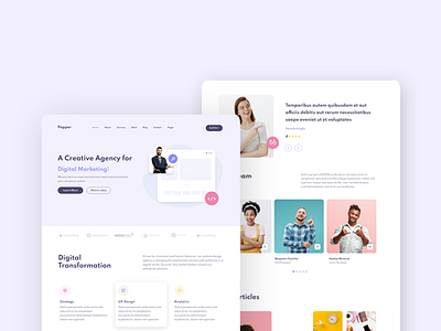 Papper Html Template by Design-Grapah MA on Dribbble