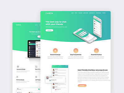 App landing page