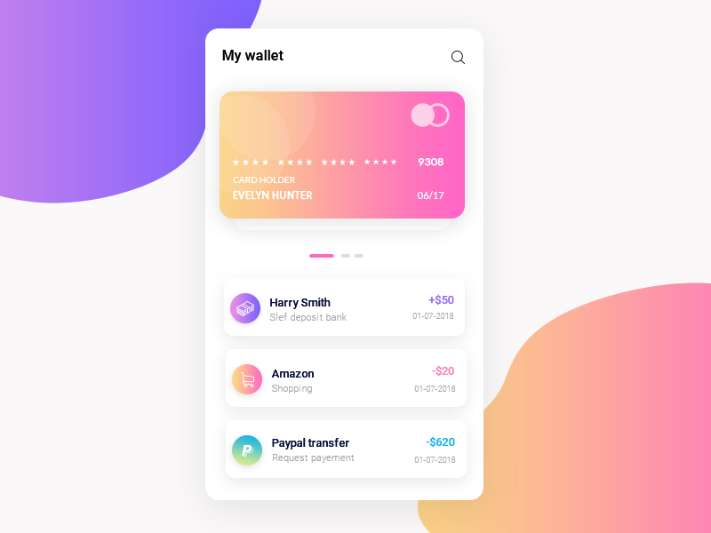 wallet ui by Design-Grapah MA on Dribbble