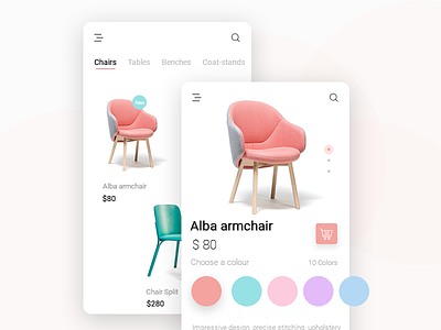 interiors Product page android product design product ui shop