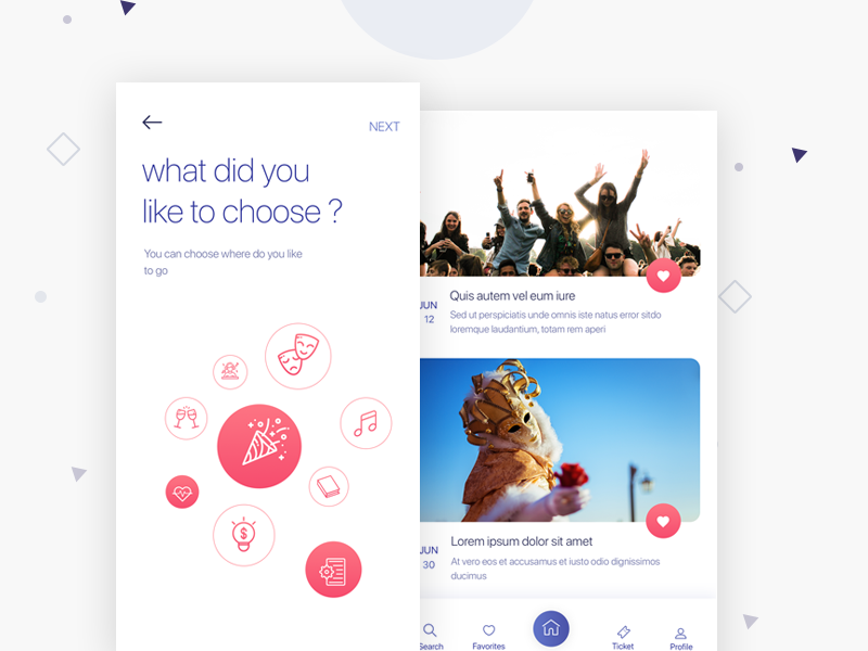 Event interface by Design-Grapah MA on Dribbble