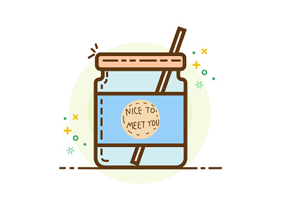 Mason jar illustration