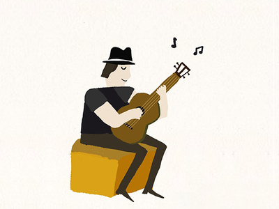 Start playing the ukulele illustration ukulele