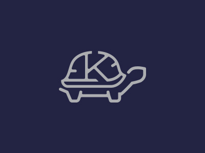 KNIGHT FINANCIAL financial icon k letter tortoise typography